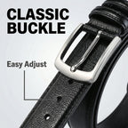 Mens Belts Big And Tall 36"-70" Men Leather Belt Casual Work Dress Belt,Black & Brown Colors