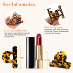 3 Pcs Small Hair Clips For Women, 2.4 Inch Medium Durable Acetate Tortoise Shell Claw Clips For Thin Fine Hair Half Up Styling, Leopard Print Cute Hair Claw Clips Hair Accessories For Girls Gift