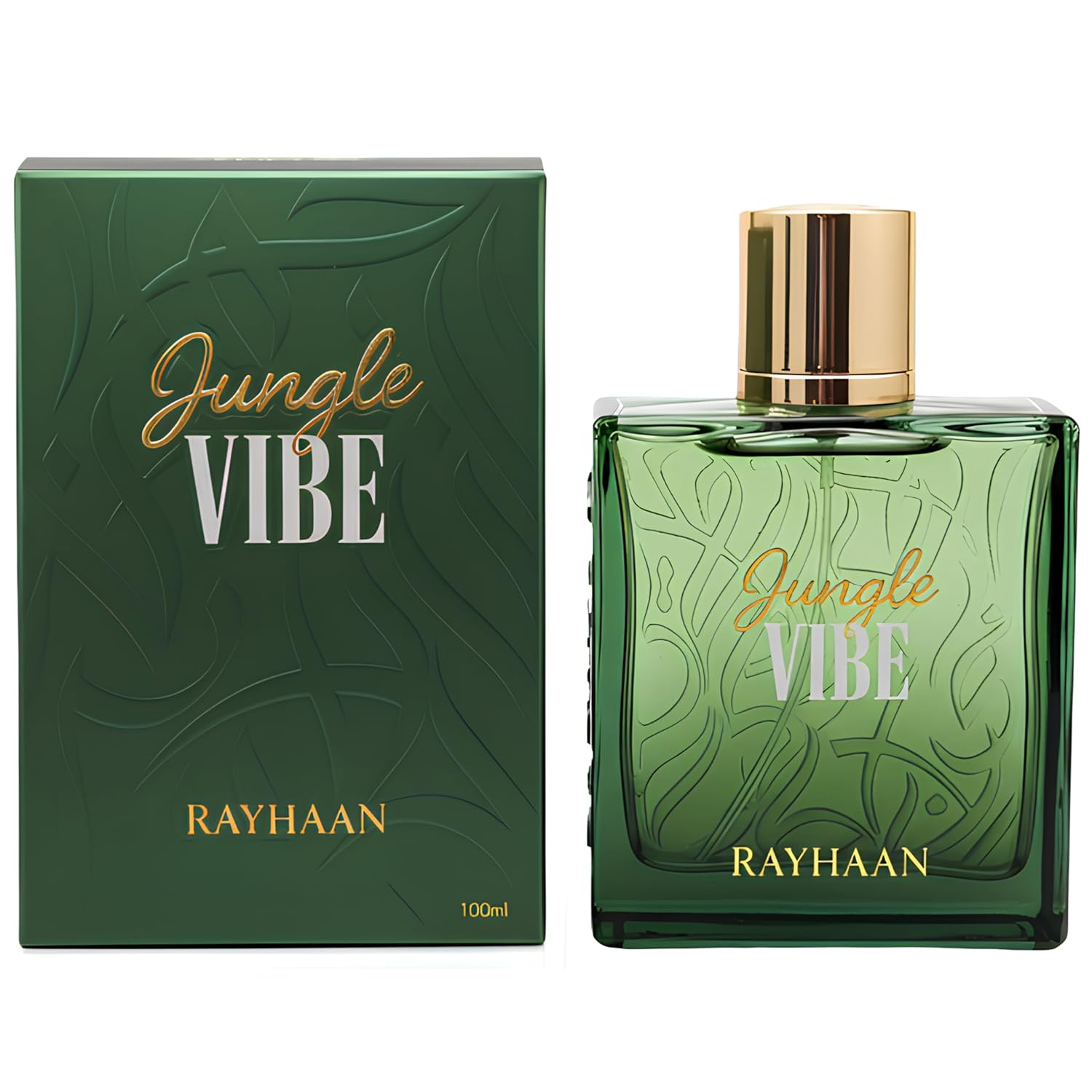 Rayhaan Jungle Vibe – Fresh, Green, Woody, Musky – Eau de Parfum Spray Long-Lasting Fragrance for Unisex, 3.4 Ounce / 100ml