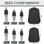 Travel Laptop Backpack, Airline Approved Computer Bag | Laptop Compartment, Adjustable Strap, Anti-Theft Pocket, Luggage Strap, Large Capacity For Work Travel College