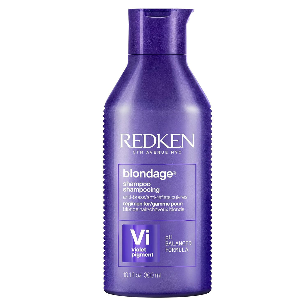 Redken Blondage Purple Shampoo For Blonde, Bleached Or Highlighted Hair - Neutralizes Brassy Tones With Salicylic Acid, Color Depositing