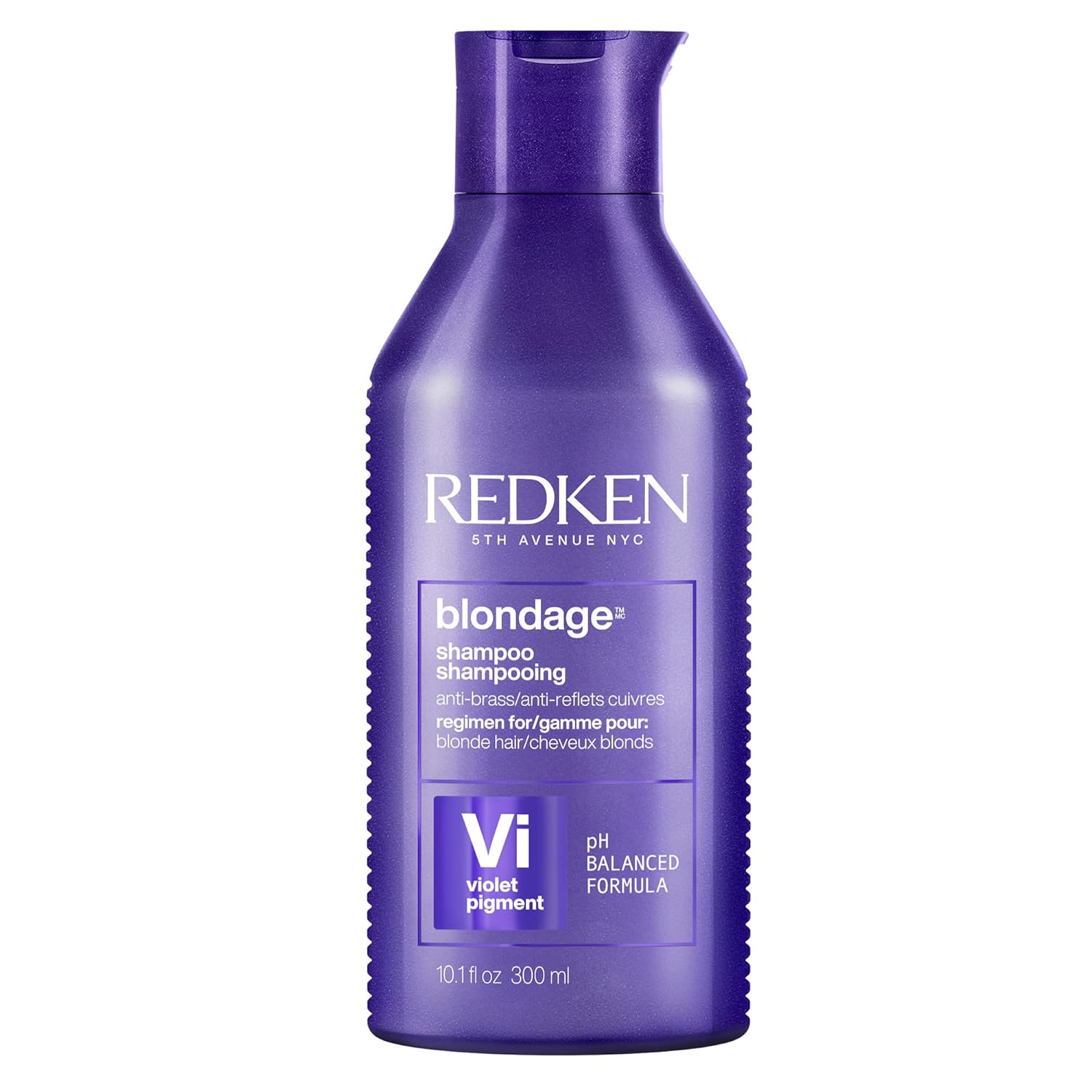 Redken Blondage Purple Shampoo For Blonde, Bleached or Highlighted Hair - Neutralizes Brassy Tones With Salicylic Acid, Color Depositing