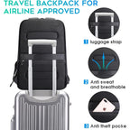 Bange Business Smart Backpack Waterproof Fit 15.6 Inch Laptop Backpack With Usb Charging Port,Travel Durable Backpack