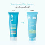 Bliss - Aloe Leaf & Peppermint Foot Cream | Super Softening AHA Exfoliating Cooling Cream | Exfoliator & Moisturizer | Vegan | Cruelty Free | Paraben Free | 4.0 fl. oz.