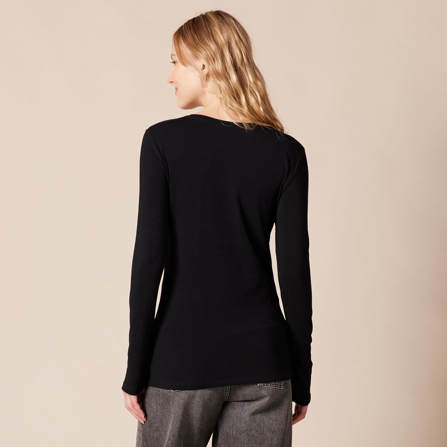 Women's Regular-Fit Long-Sleeve Crewneck T-Shirt (Available in Plus Size)