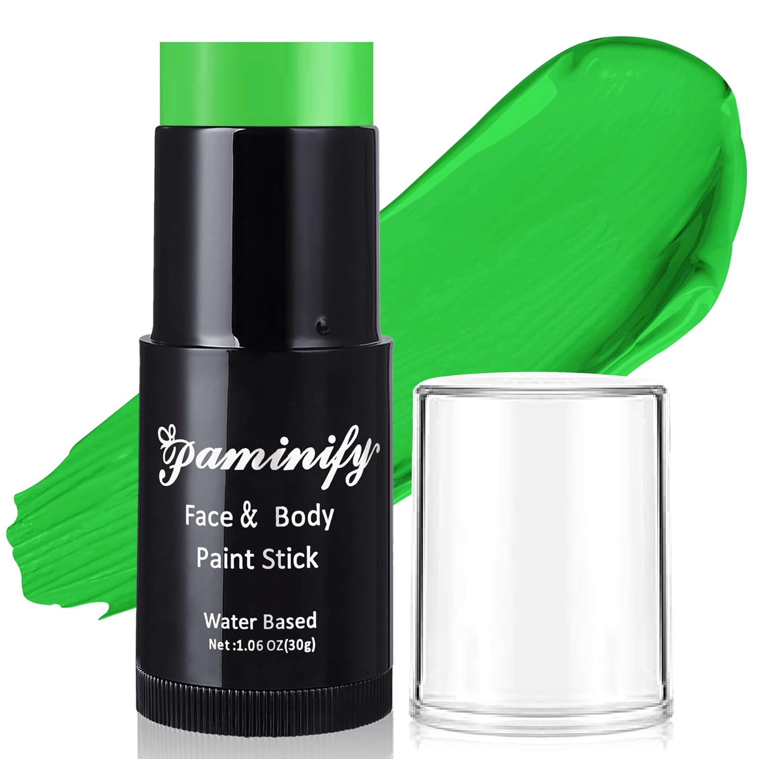 Light Green Face Paint Stick,St Patricks Day Lime Green Body Paint Stick,Washable Face Painting For Monster Frankenstein Witch Elphaba Costume,Halloween Sfx Makeup Paint For Cosplay,1.06 Oz