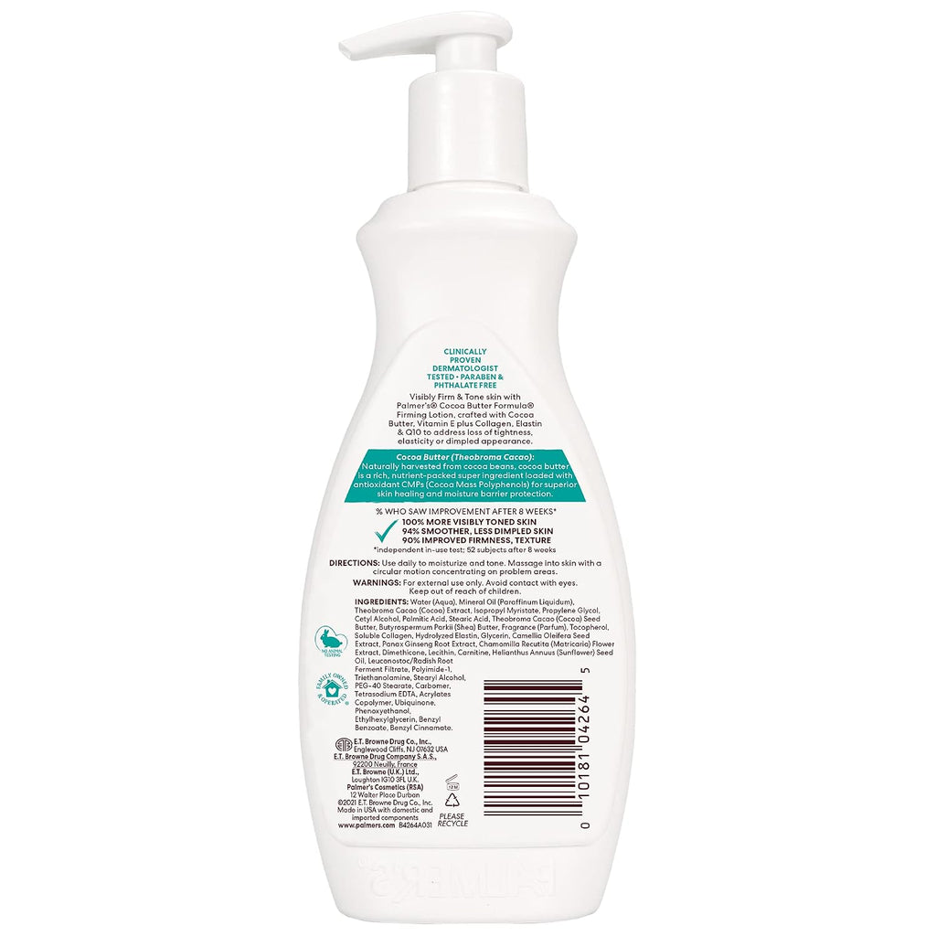 Palmer'S Cocoa Butter Formula Skin Firming Body Lotion, Toning & Tightening Cream With Q10, Collagen & Elastin, Pump Bottle, 13.5 Oz.