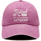 Ghazni Retirement Gifts Women Men 2026, Funny Pink Retired Hat, Adjustable Cotton Baseball Cap for Coworkers, Travel, Golf Retired 2026-red