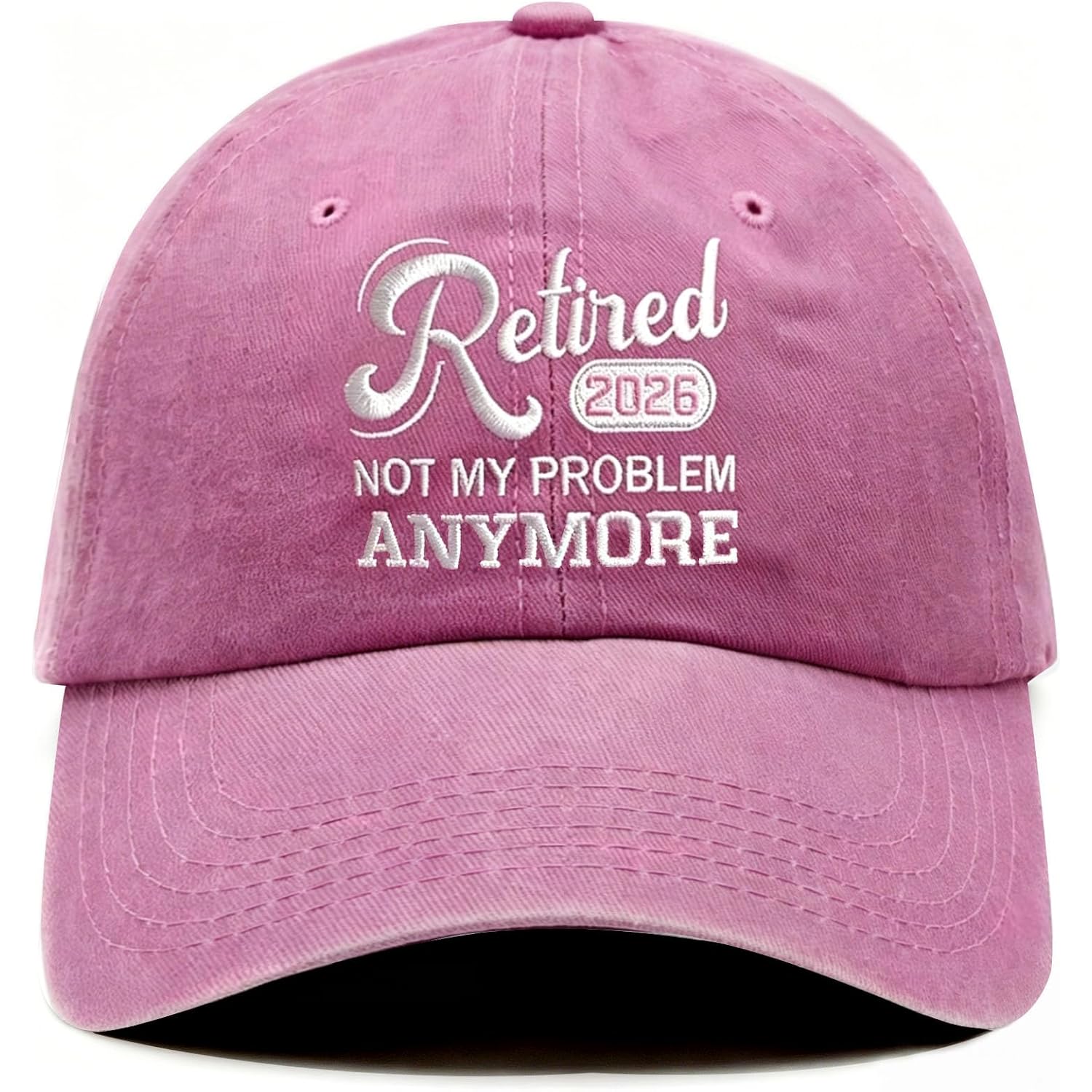 Ghazni Retirement Gifts Women Men 2026, Funny Pink Retired Hat, Adjustable Cotton Baseball Cap for Coworkers, Travel, Golf Retired 2026-red