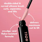 E.L.F. Lash 'N Roll Mascara, Curling Mascara For Visibly Lifted Lashes, Lifts & Separates Lashes. Long-Lasting Formula, Vegan & Cruelty-Free, Pitch Black