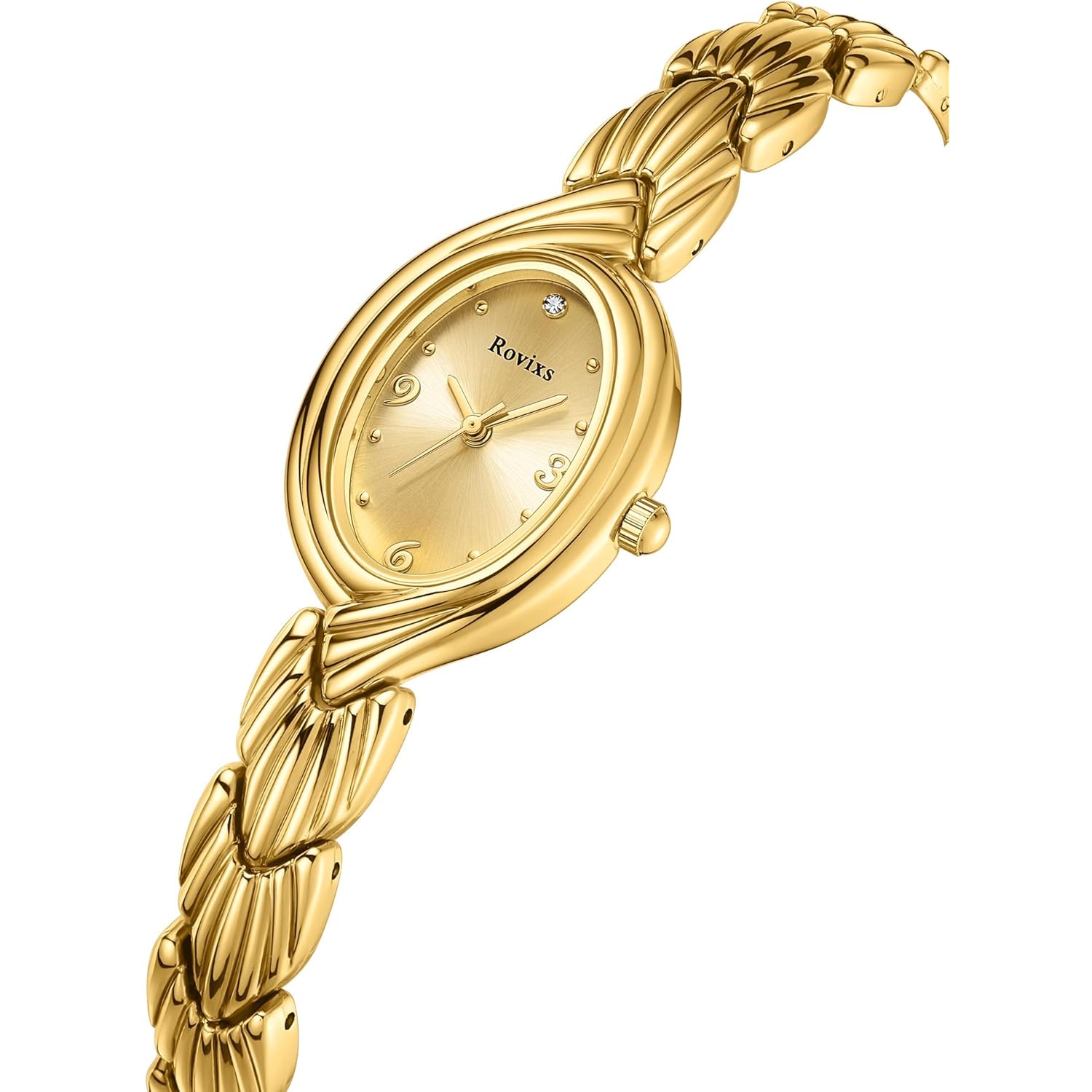 Small Elegant Womens Quartz Watch, Japanese Movement, Classic Vintage Ladies Dress Watch, Water Resistant, Adjustable Bracelet with Tool