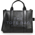 Marc Jacobs Women'S The Leather Medium Tote Bag, Black, One Size