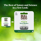 Bulldog Mens Skincare and Grooming Original Razor Blades Refills for Men, 4 Count
