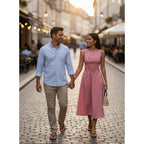 Acelitt Summer Maxi Dresses For Women 2026 Smocked Waist Gingham Dress Flowy A Line Beach Long Sundresses With Pockets