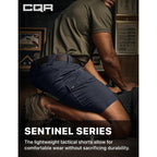 Cqr Men'S Flex Casual Cargo Shorts, Lightweight Water Resistant Golf Shorts, Stretch Tactical Work Shorts With Multi-Pocket