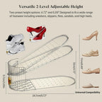 Clear 10 Pack Shoe Slot Organizer, Shoe Stacker Organizer Holders For A Pair Of Shoes, Adjustable Thickening Double Layer 50% Shoe Space Saver Rack Storage For Closet (Clear, 10 Pack)