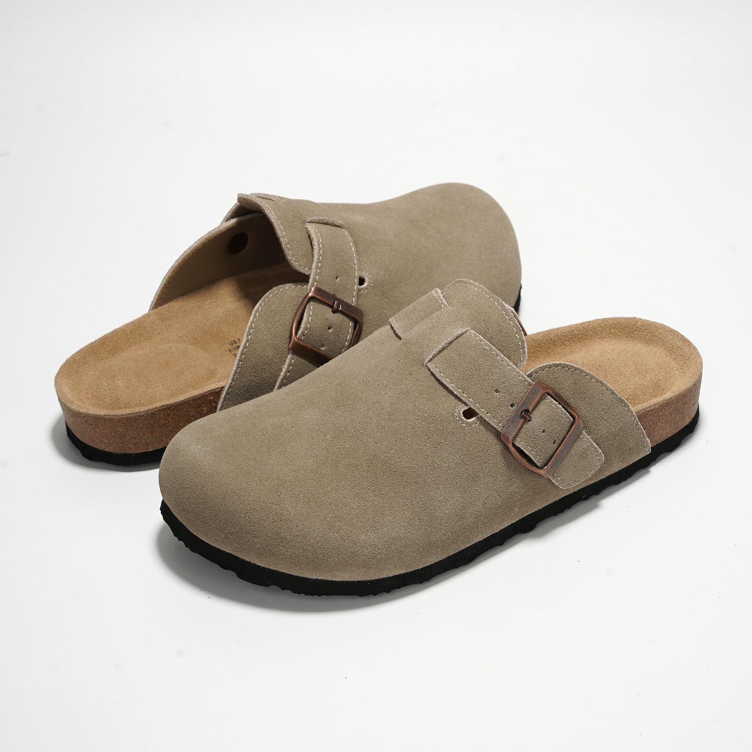 Project Cloud 100% Genuine Leather Footbed Clogs For Women - Memory Foam Arch Support Slippers For Women - Trendy Slip-Ons Women'S Mules & Clogs Sandals
