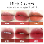 6 Colors Velvet Matte Liquid Lipstick Set, Cute Rabbit Lip Glaze 2 In 1 Key Chain Lip Gloss Lip Stain, Waterproof Non-Stick Cup Long Lasting Lip Clay Cute Lip Makeup For Girls (A)