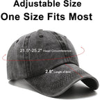 PFFY 2 Packs Vintage Washed Distressed Baseball Cap Golf Dad Hat for Men Women Black/Blue
