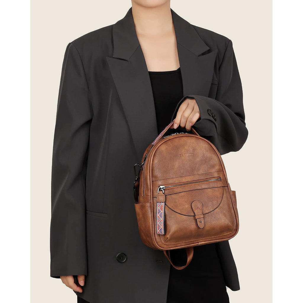 Mini Backpack Purse For Women, Designer Leather Cute Roomly Small Backpacks, Ladies Shoulder Backpack Fashion Handbag