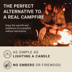 Radiate Xl 8" Portable Campfire As Seen On Shark Tank - Up To 2 Hours Of Burn Time - Reusable Travel Fire Pit For Camping, Patios & Beach Days - Portable Fire Pit - Made In Usa