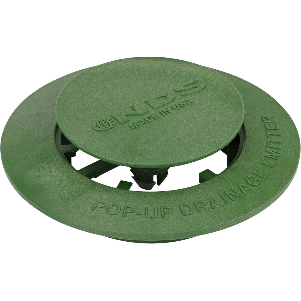 Nds 420C Pop-Up Drainage Emitter, Fits 3-Inch And 4-Inch Sewer And Drain Fittings, Works With Drainage Systems Including Catch Basins And Channel Drains, Green