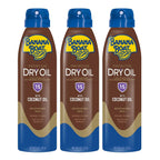 Banana Boat Protective Tanning Dry Oil Clear Spray Sunscreen Spf 15, 6Oz, Pack Of 3