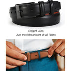 Chaoren Mens Belts Leather Gift For Men - Ideal Match For Mens Dress Shoes
