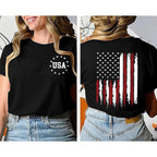 American Flag Patriotic T-Shirt Women 4th of July Gift Shirt USA Flag Stars Stripes Graphic Short Sleeve Casual Tops