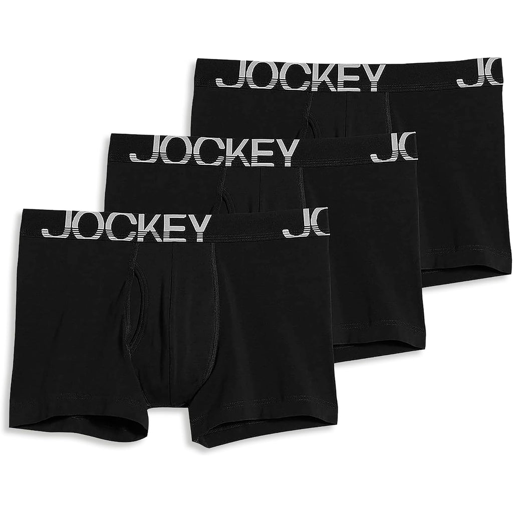 Jockey Men'S Underwear Activestretch 4" Boxer Brief - 3 Pack