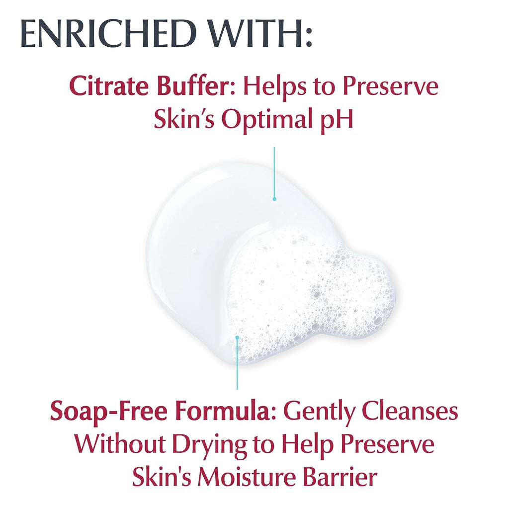Eucerin Advanced Repair Cleansing Body And Face Cleanser, Gentle Face And Body Wash For Normal To Dry, Sensitive Skin, Soap Free And Unscented, 16.9 Fl Oz Bottle