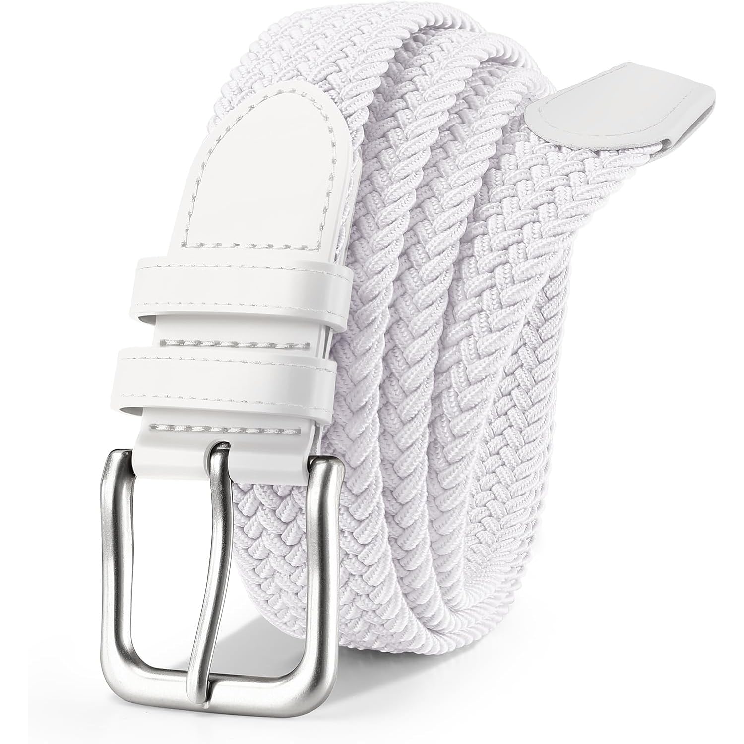 Men'S Belt Braided Stretch Belt For Men Golf Pants Casual Shorts Jeans