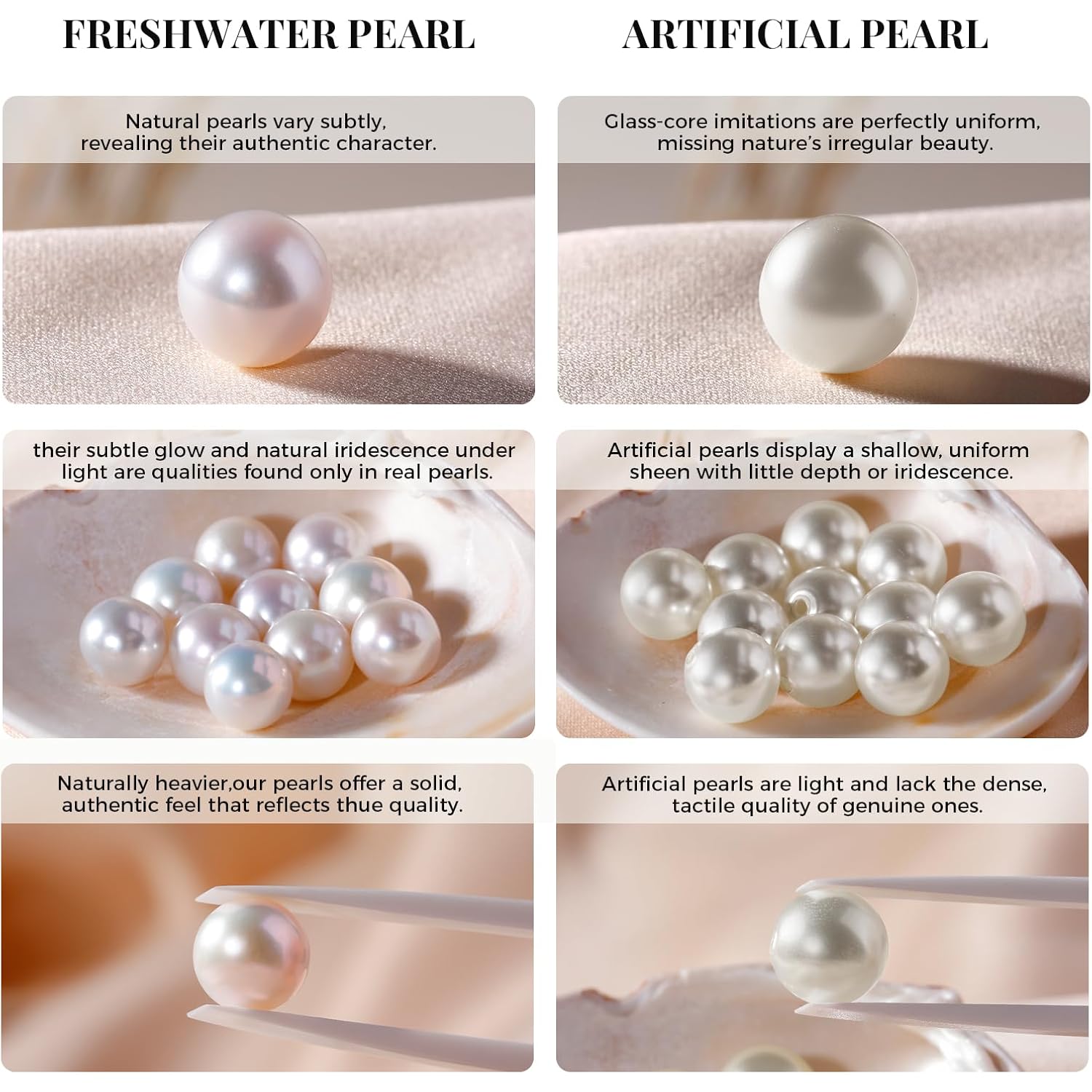 EAMTI Pearl Necklaces for Women Trendy 925 Sterling Silver Freshwater Cultured Single Pearl Necklace Dainty Pendant Necklace