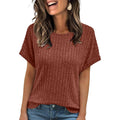 Women Summer Tops 2026 Spring Sweaters Dressy Casual Short Sleeve Shirts Business Blouses