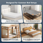 Bunkie Board Queen 10Mm (60" X 80") – Gray Under Mattress Support, Anti-Sag & Noise-Free,Platform & Slatted Beds. Breathable Low Profile Bed Board For Metal Frame