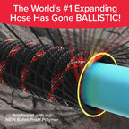 Pocket Hose Ballistic 50 Ft Expandable Garden Hose, No-Kink, As Seen On Tv | Anti-Burst Sleeve Reinforced With Bulletproof Fiber, 360° Swiveling Pocket Pivot Connector, Lightweight Compact Design