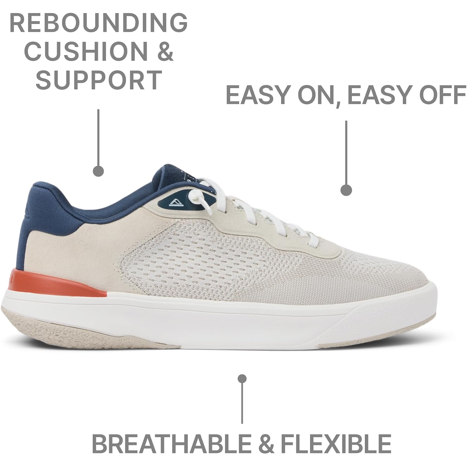 Reef Men'S Shoreline Del Mar Shoe, Breathable Knit Upper, Lightweight & Flexible, Cushion Footbed, Elastic Laces