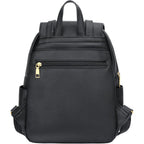 KKXIU Trendy Leather Backpack Purse for Women and Ladies Shoulder Travel Daypacks Bags (A-Black)