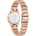 Citizen Eco-Drive Ladies' Special Edition Disney Princess Ariel Making Waves My Way Faceted Crystal Watch And Pin Gift Set, Gold Stainless Steel Watch, Green Dial, 30Mm (Model: Ga1073-63W)