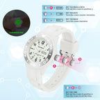 Waterproof Nurse Watch For Medical Professionals,Students, Women Men, Military Time Easy To Read Dial, 24 Hour With Second Hand, Soft And Breathable Silicone Band