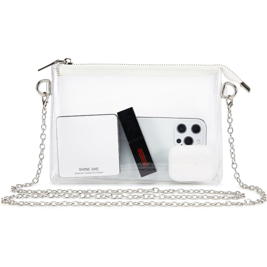 Clear Bag Stadium Approved: Suit For Quick Security Check - Small Transparent Purse For Women