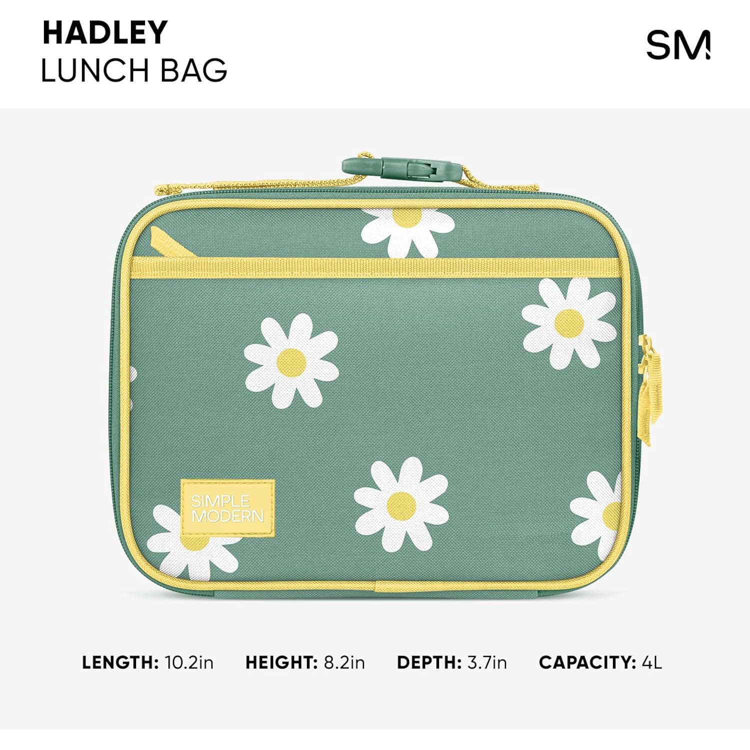 Simple Modern Disney Kids Lunch Box For School | Reusable Insulated Lunch Bag For Toddler, Girl, And Boy | Meal Containers With Exterior & Interior Pockets | Hadley Collection | Princess Rainbows