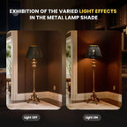 Lamp Shades For Table Lamp 7" Top X 13" Bottom X7.8" High,Metal Lamp Shades, Lamp Shades Replacement For Table Lamp Floor Lamp Pendant Light,Easy Install