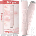 Bikini Trimmer for Women, 2 in 1 Electric Razors for Shower&Travel, IPX7 Waterproof Pubic Hair Remover for Underarm, Legs & Bikini Area, Painless Razor,Hypoallergenic Foil & Ceramic Blades