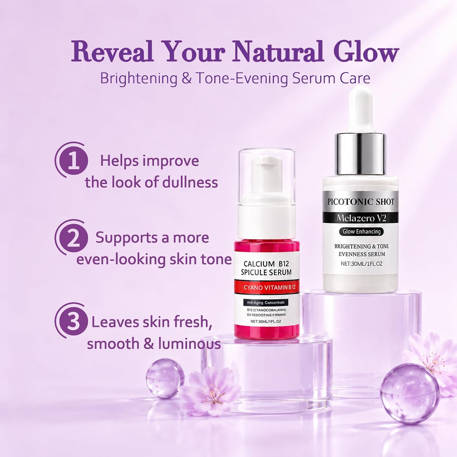 Skincare Routine Set - Facial Care Kit With Cleanser, Serums, Balm & Eye Patches - Hydrating & Daily Skin Care