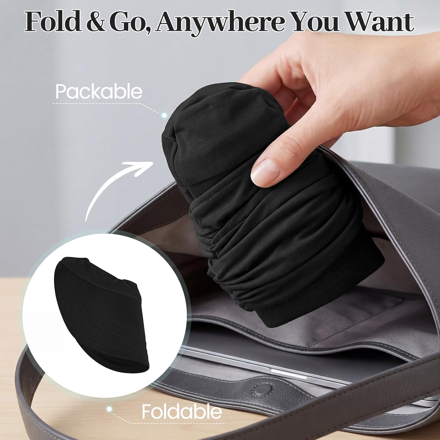 Wide Brim Visor Hats for Women-Lightweight Packable Ponytail Hat, Comfortable Quick-Dry Sun Visor for Casual