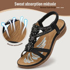 Littleplum Sandals For Women Handmade Arch Support Summer Womens Sandals Comfort Walking Orthopedic Bohemian Flip Flop