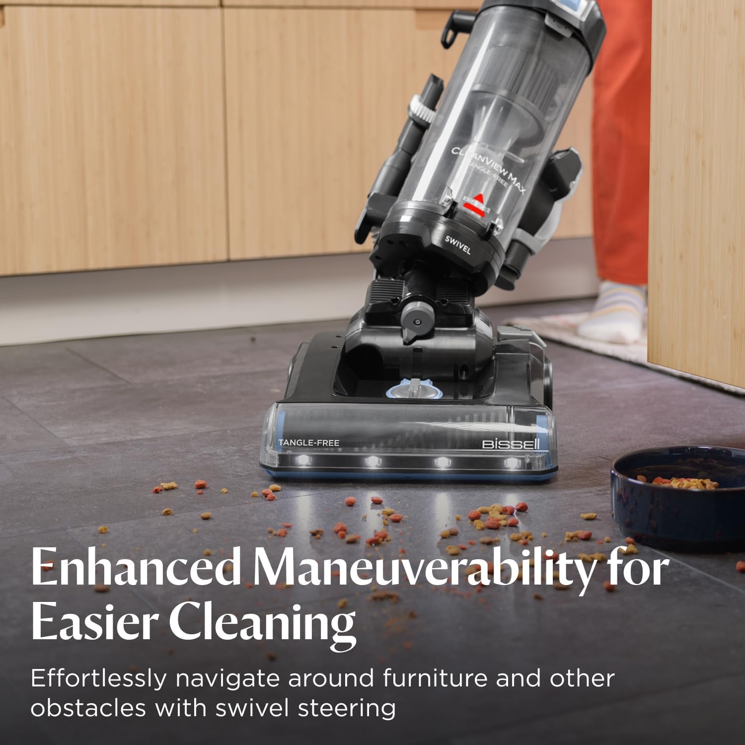 Bissell Cleanview Max Tangle-Free, Led Headlights, Extension Wand 4072L