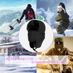 TZ Promise Unisex Winter Trapper Russian Hats with Face Mask Earflaps Faux Fur Outdoor
