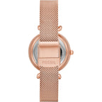 Fossil Women'S Carlie Automatic Stainless Steel Mesh Three-Hand Watch For Women,